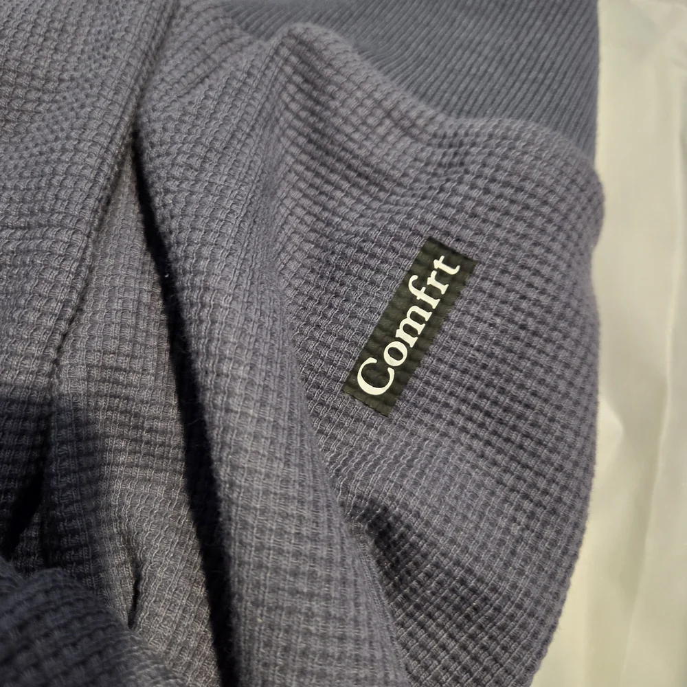 New Women's Stone Blue Waffle Comfrt Sweatshirt and Pants Set 2x - Picture 4 of 7